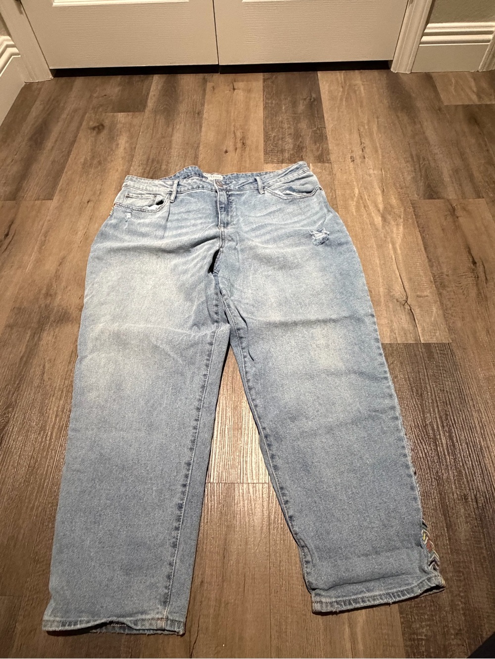Knox Rose Light Blue Boyfriend Jeans